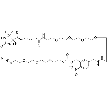 cas:2055198-04-2、PC-生物素-四聚乙二醇-聚乙二醇三-叠氮、PC-Biotin-PEG4-PEG3-azide