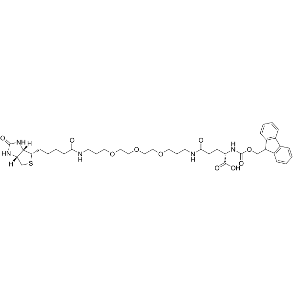 cas:817169-73-6、芴甲氧羰基-谷氨酰胺酸(生物素基-聚乙二醇)、FMOC-Glu(biotinyl-PEG)-OH